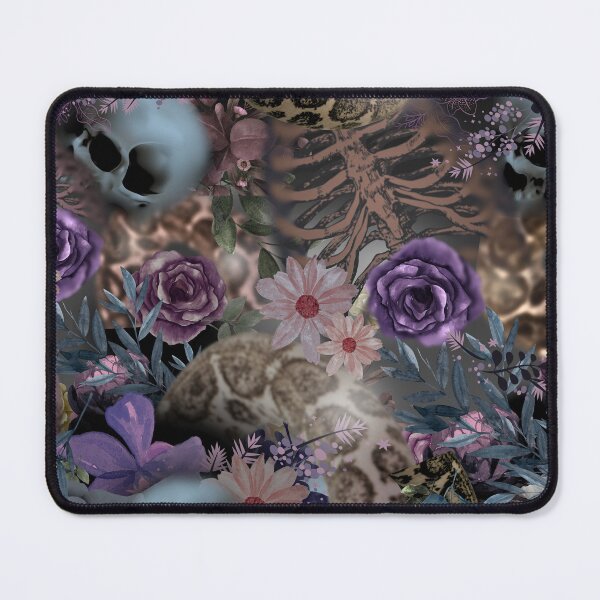Item preview, Dark Floral Skull T-Shirt – Gothic Tattoo Style Graphic Tee designed and sold by SKULLARTISTRY.