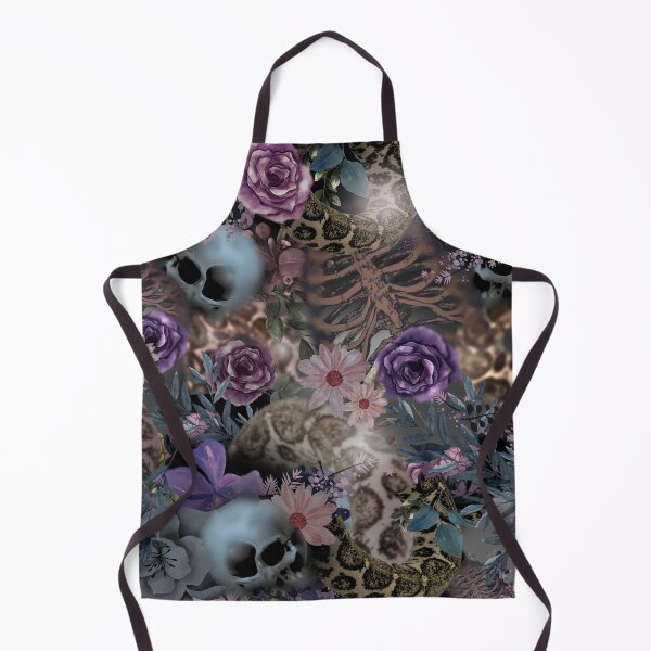 Item preview, Dark Floral Skull T-Shirt – Gothic Tattoo Style Graphic Tee designed and sold by SKULLARTISTRY.