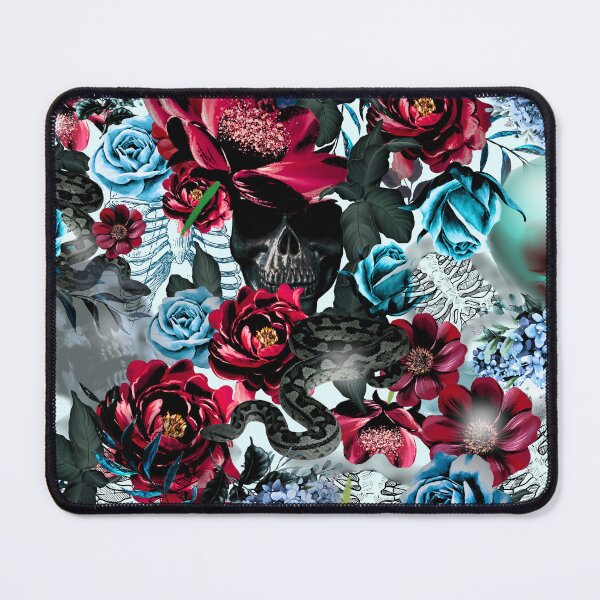 Item preview, Dark Bloom Skull T-Shirt – Edgy Floral Gothic Apparel designed and sold by SKULLARTISTRY.