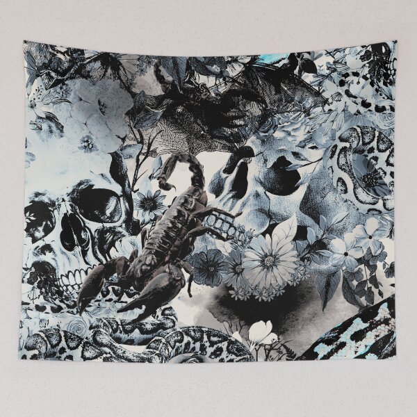 Item preview, Macabre Floral Skull T-Shirt – Dark Aesthetic Graphic Tee designed and sold by SKULLARTISTRY.