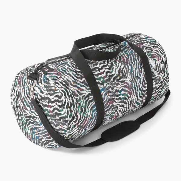 Item preview, Hypnotic Spiral Waves - Teal Purple Black Watercolor Vortex with Gold Green Dots designed and sold by TheArtOfTreble.