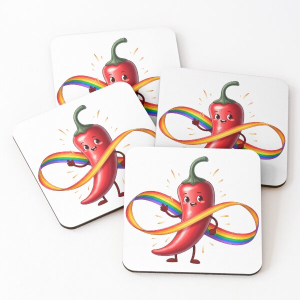 Item preview, Kawaii Neurodivergent Pride Chili Pepper designed and sold by SholoStudio.
