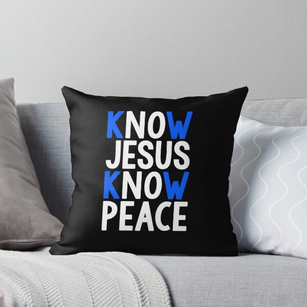 Item preview, Christian Shirt Know Jesus Know Peace No Jesus No Peace designed and sold by trendo.