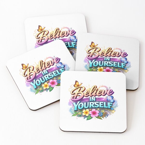 Item preview, Believe In Yourself Inspirational Floral Motivation Design designed and sold by Combat Skies.