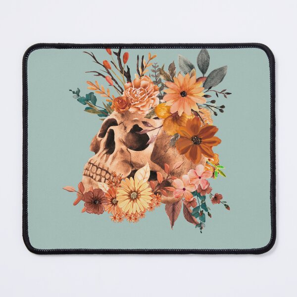 Item preview, Punk Botanical Skull T-Shirt – Dark Grunge Graphic Tee designed and sold by SKULLARTISTRY.