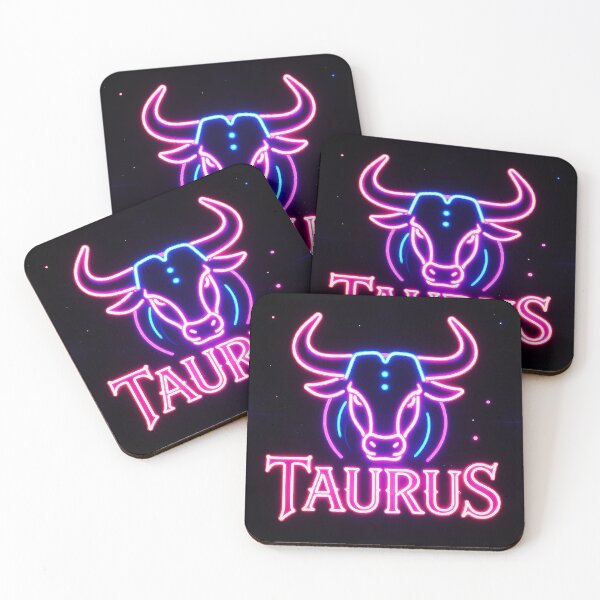 Item preview, ⭐Neon Gothic Taurus Zodiac Sign designed and sold by Alquimia Lunar.