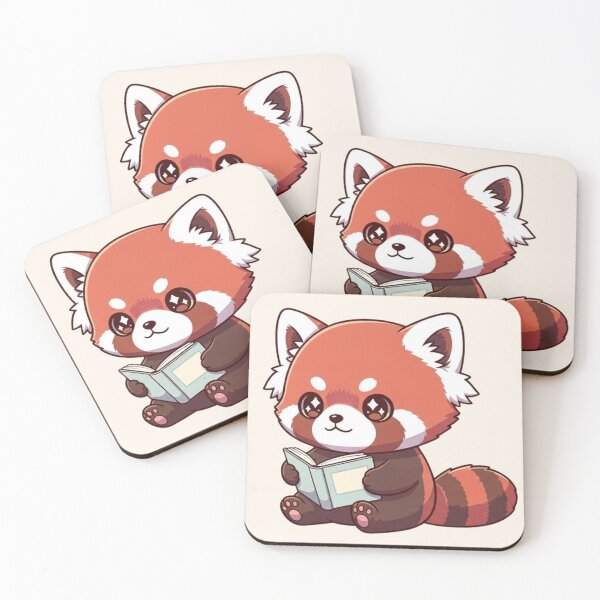 Item preview, Cute Red Panda Reading a Book - Adorable Animal Illustration designed and sold by soletstudio.