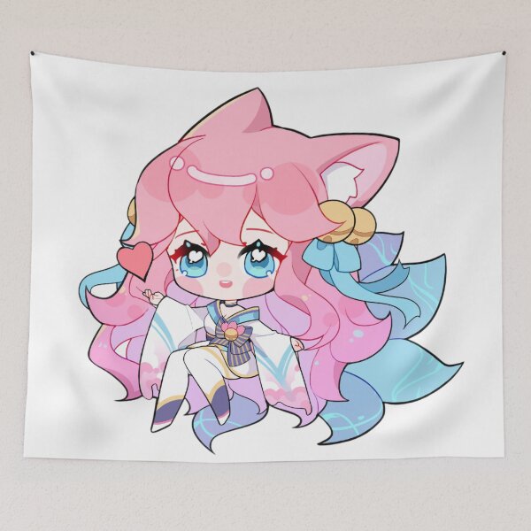 Item preview, Chibi Ahri Heart League Of Legends designed and sold by KomiArts.