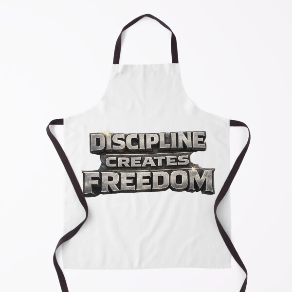 Item preview, Discipline Creates Freedom Bold Motivational Strength Design designed and sold by Combat Skies.