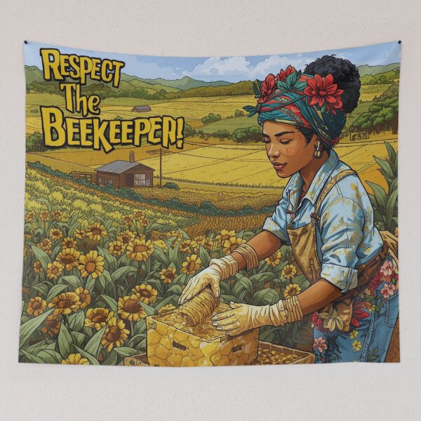 Item preview, Respect The Beekeeper – Honey Farm designed and sold by ShadyArfaa.