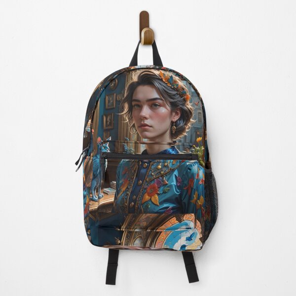 Item preview, Timeless style: Portrait in shades of blue designed and sold by KunstGeist.