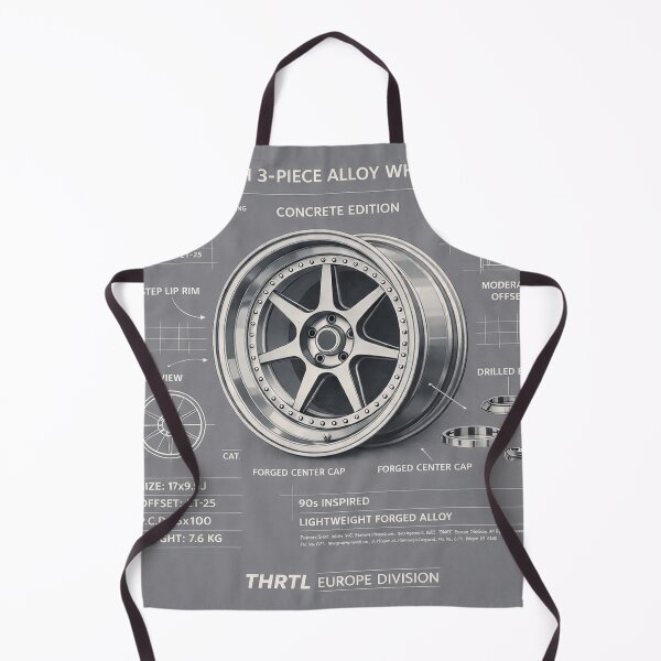 Item preview, 90s Deep Dish 3-Piece Wheel Blueprint – DDC-17 Concrete Edition | THRTL Europe Division Automotive Art designed and sold by ClassicThrottle.