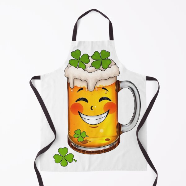 Item preview, Smiling Lucky Beer Mug Illustration designed and sold by PMTaurus.