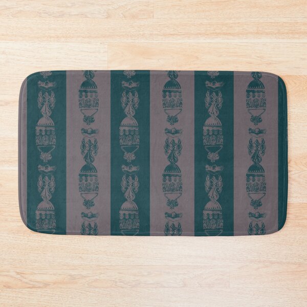 Item preview, Antique Furniture Decorations Wide Stripe Teal & Tan designed and sold by Digitalmyth's Designs.