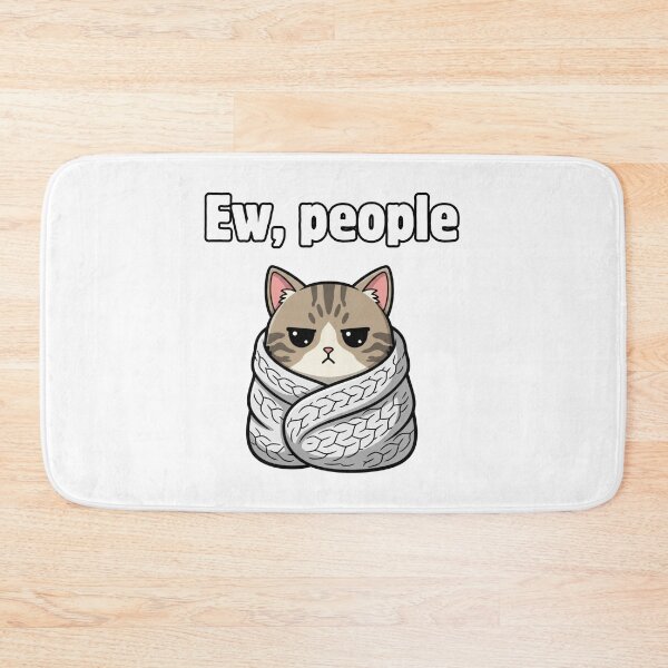 Item preview, Ew People Introvert Purrito Cat designed and sold by ZpawStudio.
