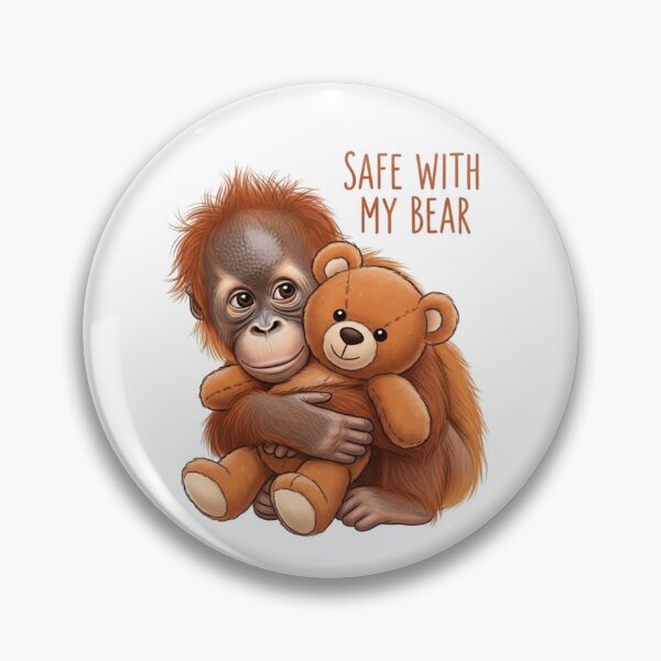 Item preview, Punch the Orangutan – Safe With My Bear designed and sold by FlamaC.