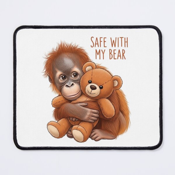 Item preview, Punch the Orangutan – Safe With My Bear designed and sold by FlamaC.
