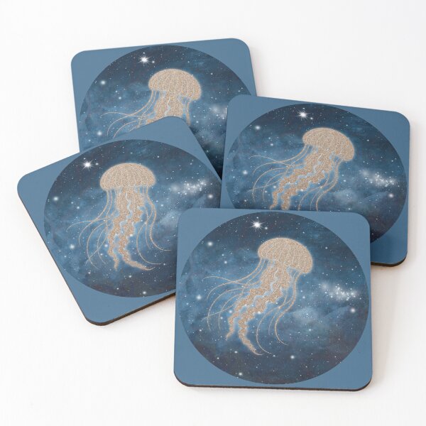 Item preview, Jellyfish Cosmic Sea illustration design  designed and sold by 3DDesignSpot.