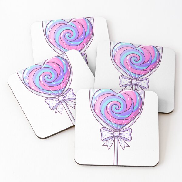 Item preview, Colorful Heart Lollipops – Candy Pattern Art designed and sold by tviyluv.