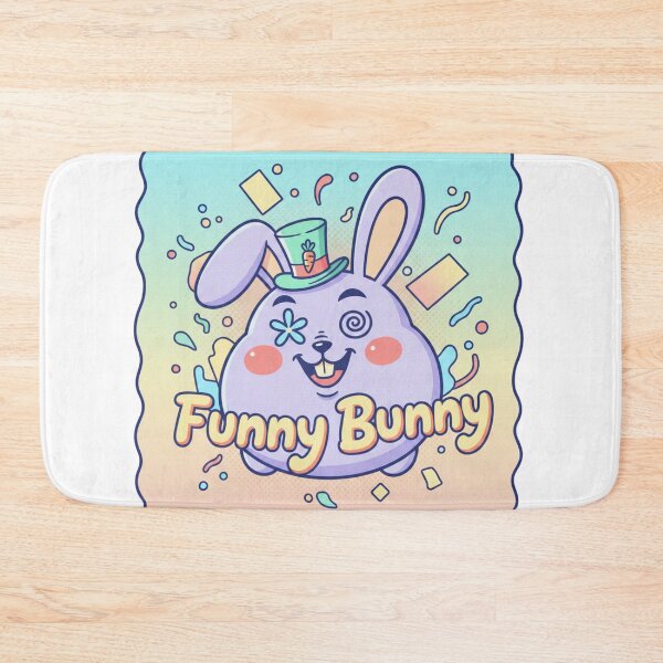 Item preview, Funny Bunny Retro Kawaii | Wacky Purple Rabbit Graphic designed and sold by Wear Sculpt.