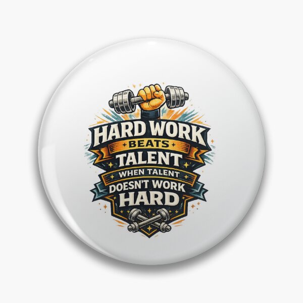 Item preview, Hard Work Beats Talent Motivation Quote Design designed and sold by Combat Skies.