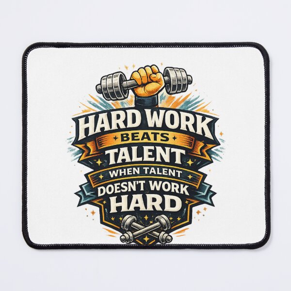 Item preview, Hard Work Beats Talent Motivation Quote Design designed and sold by Combat Skies.