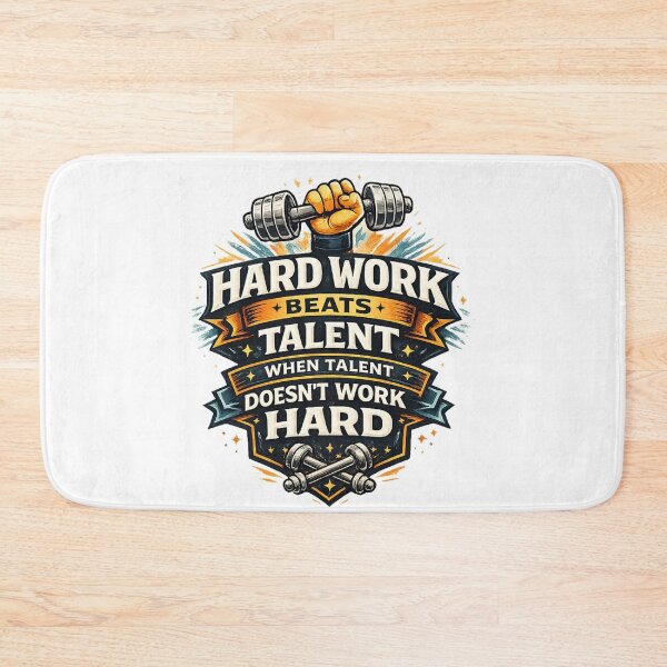 Item preview, Hard Work Beats Talent Motivation Quote Design designed and sold by Combat Skies.