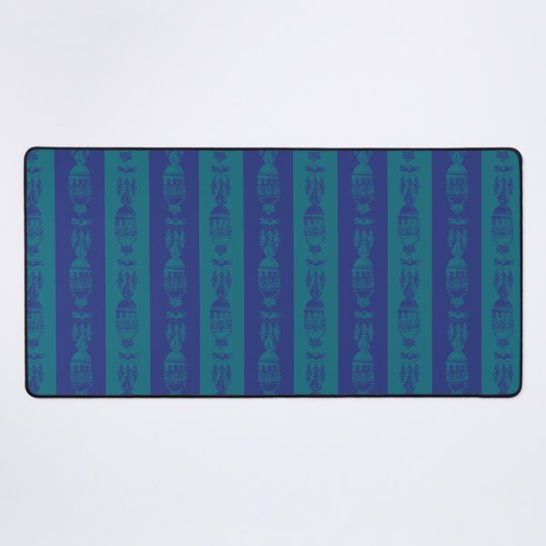 Item preview, Antique Furniture Decorations Wide Stripe Teal & Blue designed and sold by Digitalmyth's Designs.