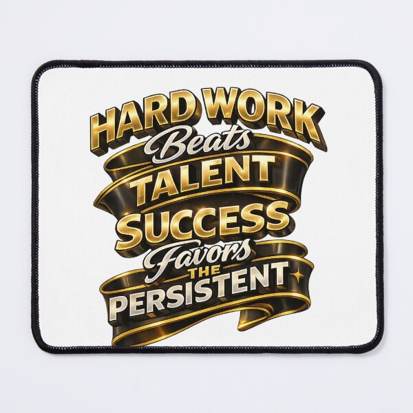 Item preview, Hard Work Beats Talent Motivation Art designed and sold by Combat Skies.