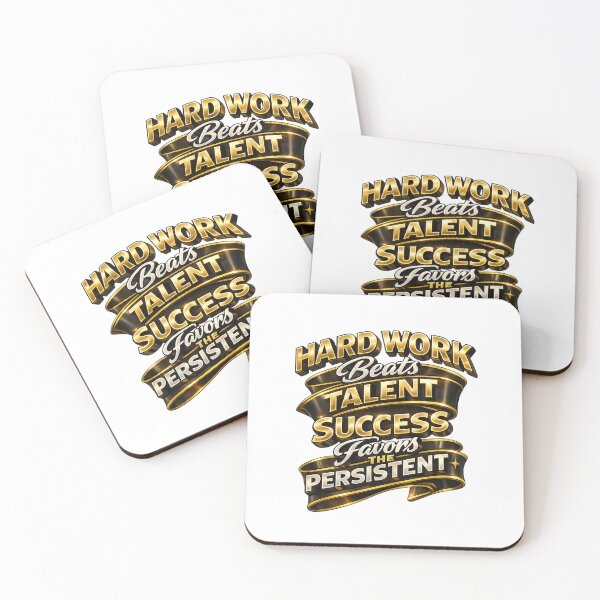 Item preview, Hard Work Beats Talent Motivation Art  designed and sold by Combat Skies.