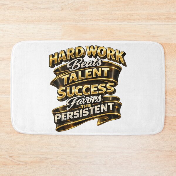 Item preview, Hard Work Beats Talent Motivation Art  designed and sold by Combat Skies.