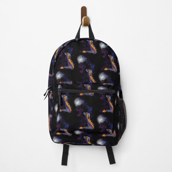 Item preview, Dragon Gazing at Moon - Cosmic Purple Nebula Splatter Fantasy designed and sold by TheArtOfTreble.
