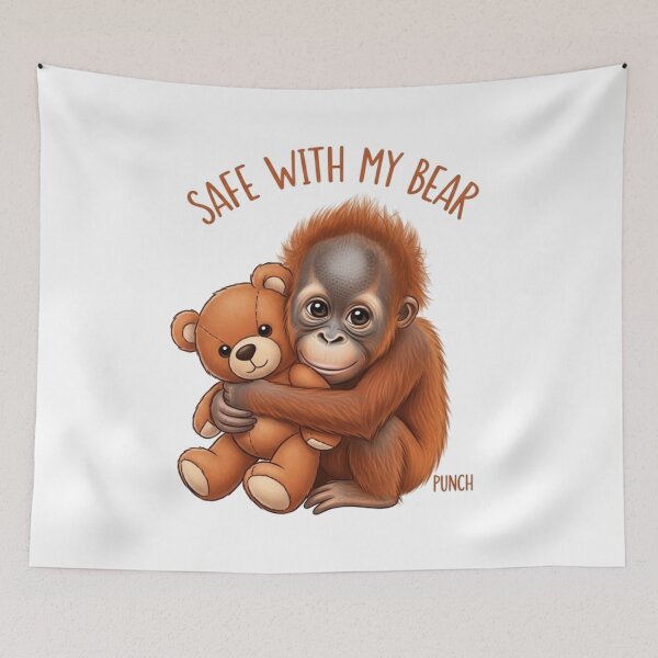 Item preview, Punch the Orangutan – Safe With My Bear 2 designed and sold by FlamaC.