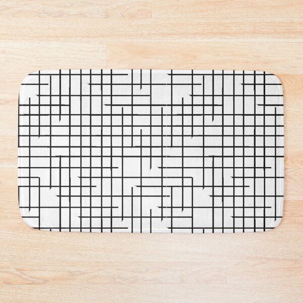Item preview, White and Black Crosshatch Pattern Design  designed and sold by PatternTitan.