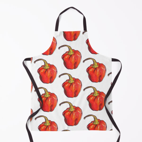 Item preview, Hand-painted Chili Pepper - Spicy Red Oil Painting Art designed and sold by Karolina Kulka.