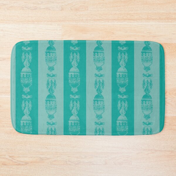 Item preview, Antique Furniture Decorations Wide Stripe Teal designed and sold by Digitalmyth's Designs.