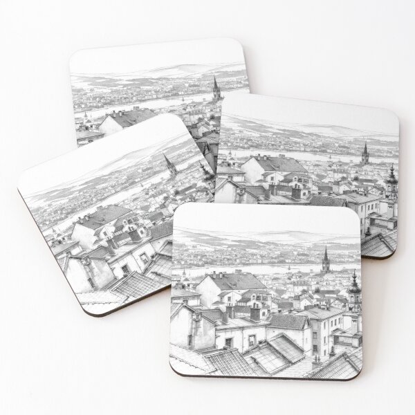 Item preview, View of a district in Lyon (France) designed and sold by jefboutique6150.