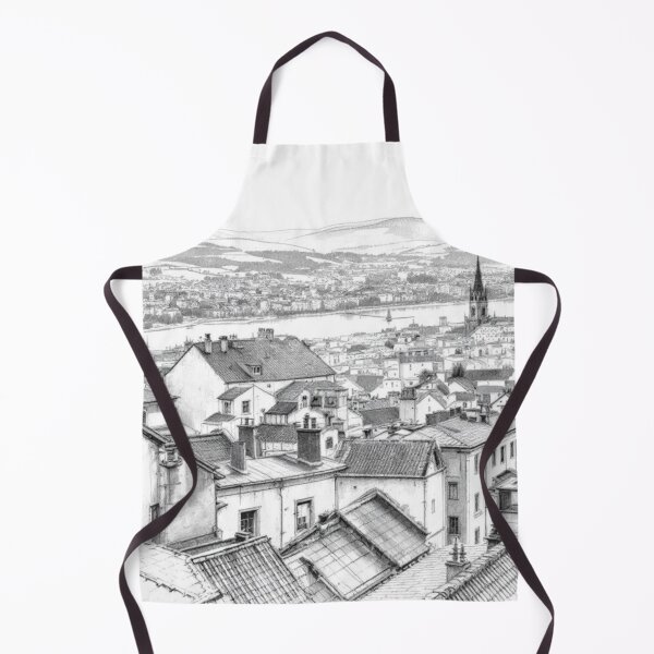 Item preview, View of a district in Lyon (France) designed and sold by jefboutique6150.