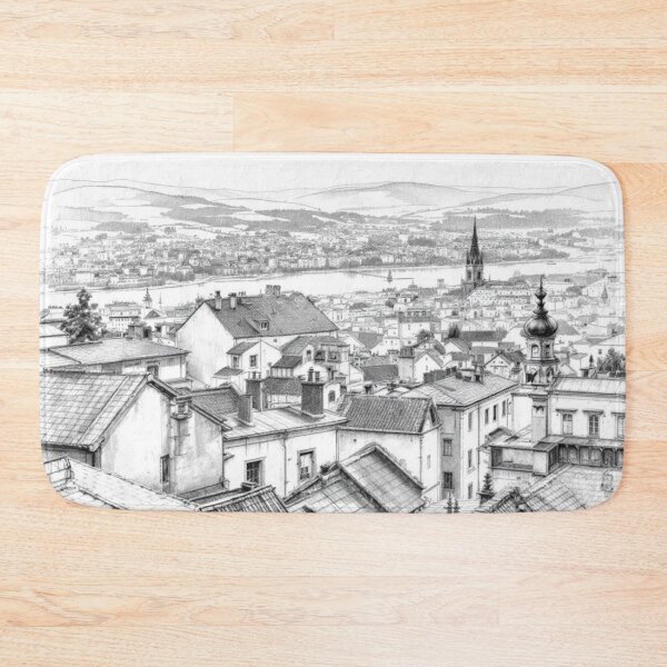Item preview, View of a district in Lyon (France) designed and sold by jefboutique6150.