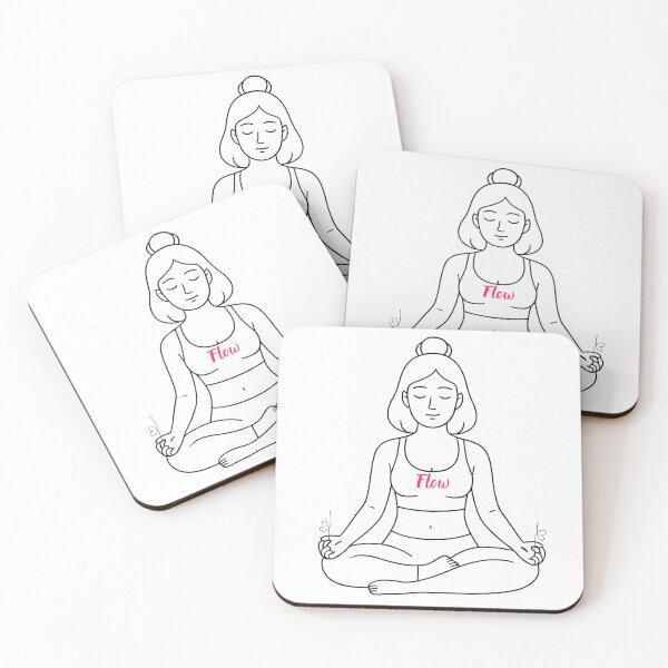Item preview, Yogi in lotus pose with a message for You. designed and sold by Knock on my door.