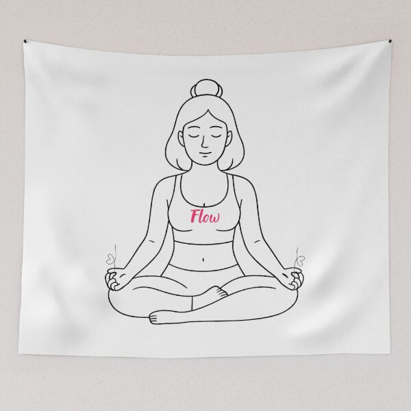 Item preview, Yogi in lotus pose with a message for You. designed and sold by Knock on my door.