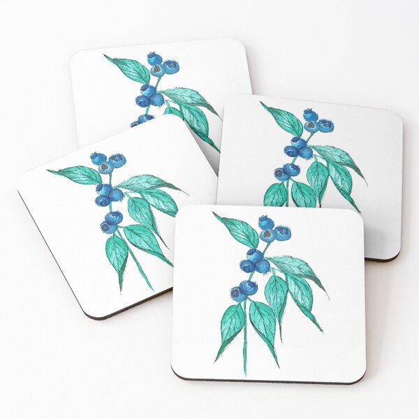 Item preview, Hand-Painted Watercolor Blueberry Botanical Art Print Illustration designed and sold by NoemiMarozsan.