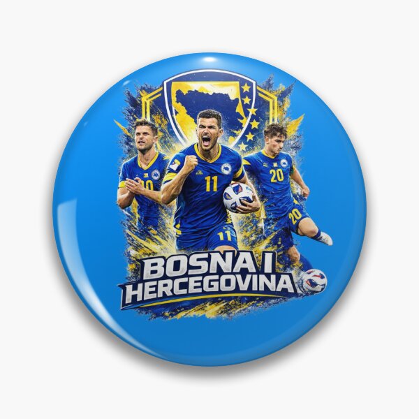Item preview, Bosna i Hercegovina Soccer Shirt – BiH Football Fan Art – 2026 World Cup Design designed and sold by ArminGreen.