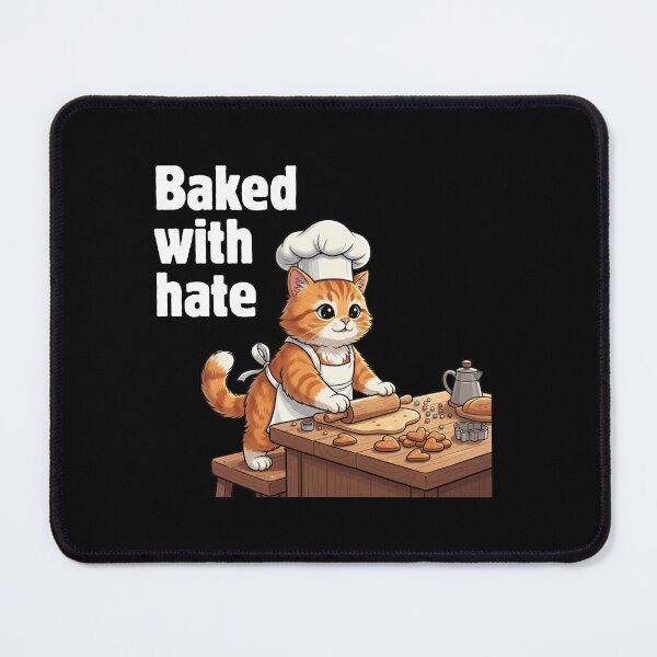Item preview, Baked With Hate Cute Chef Cat Funny designed and sold by ZpawStudio.