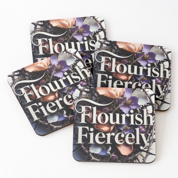Item preview, Flourish Fiercely Floral Thorns designed and sold by CoquetteLunaCo.
