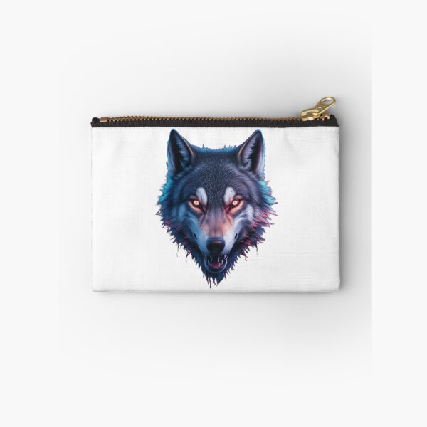 Item preview, An incredibly realistic 3D render of a wolf's head on a stylish and comfortable animal-themed . The wolf's eyes glow with an intense, mysterious light designed and sold by Cotton-station.