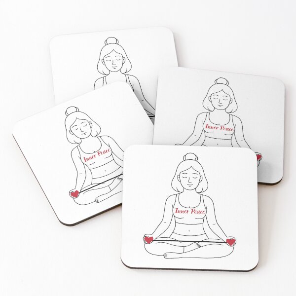 Item preview, A yogi in the lotus flower pose with a message for you. designed and sold by Knock on my door.