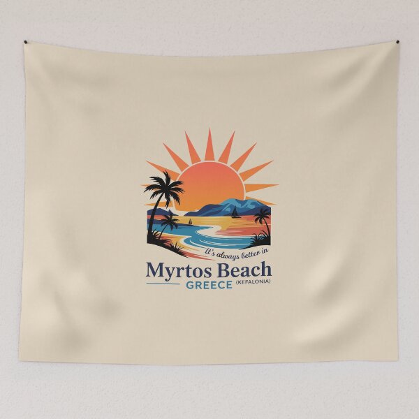 Item preview, Myrtos Beach (Kefalonia) – Ionian Sunset Greece Travel Graphic  designed and sold by paulo silveira.