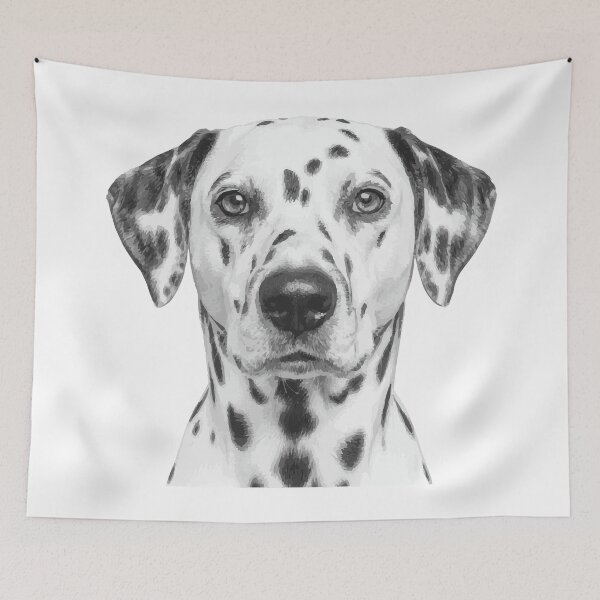 Item preview, Handsome Dalmatian – Dalmatian Line Drawing designed and sold by furrydrool.