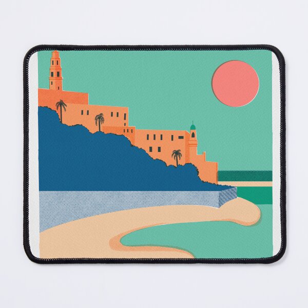 Item preview, Tel Aviv Vintage Travel Poster designed and sold by Staci Wolfson Art & Design.